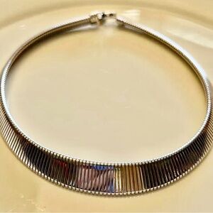 Elegant Silver plated Choker Necklace